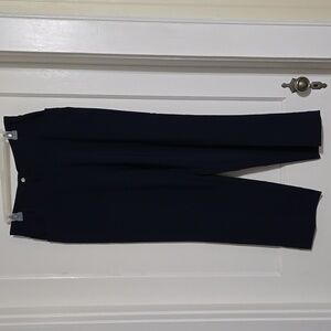 Blair Ladies Navy Blue, Flat Front, Back Elastic Waist Trousers, 14P